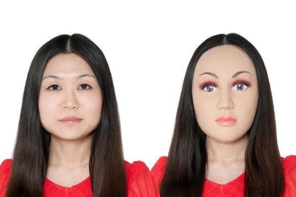 silikonova maska lice 01 Всяка жена   красавица