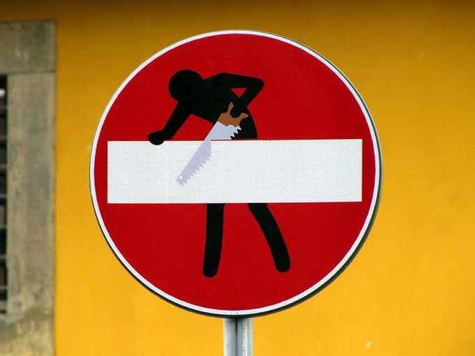 znaci clet abraham 01 Пътните знаци според Clet Abraham
